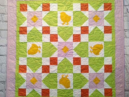 Spring Chicks Quilt Pattern BL2-215w  - Wholesale Product Fashion