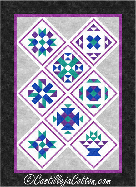 Triangle Sampler Quilt Pattern CJC-57491w  - Wholesale Product Discount