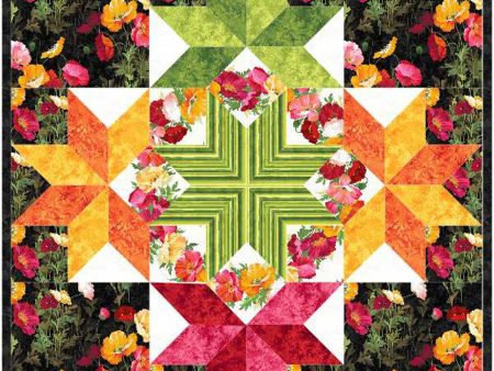 Starlight Poppies Quilt Pattern MGD-262w  - Wholesale Product Cheap