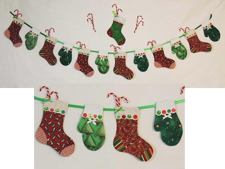 Stockings and Mittens Garland Pattern BS2-343w  - Wholesale Product Supply