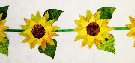 Sunflowers Wall Garland Pattern BS2-353w  - Wholesale Product For Sale