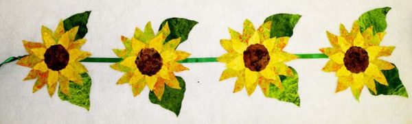 Sunflowers Wall Garland Pattern BS2-353w  - Wholesale Product For Sale