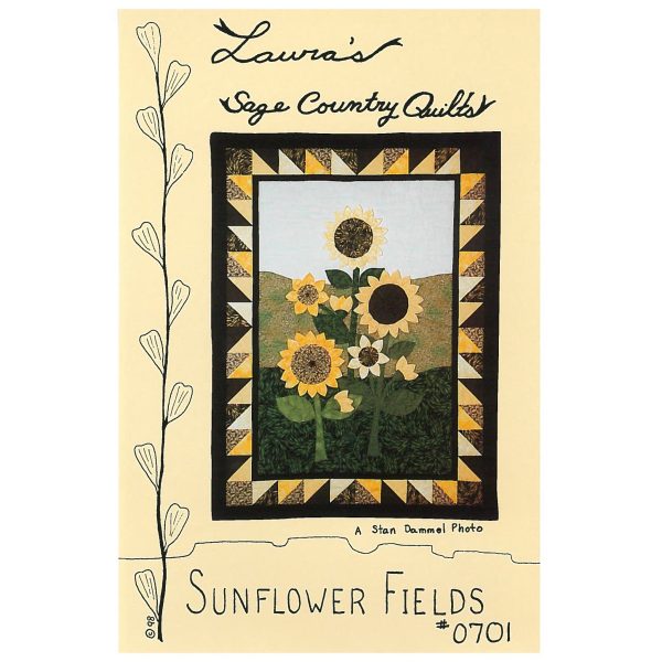 Sunflower Fields Quilt Pattern LSC-0701w  - Wholesale Product For Cheap