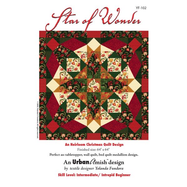 Star of Wonder Quilt Pattern YF-102w  - Wholesale Product on Sale