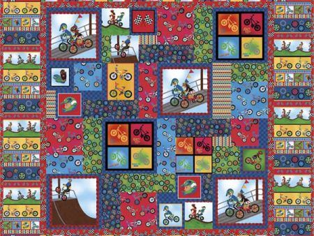 Totally Rad Riders Quilt Pattern SM-124w  - Wholesale Product Online Sale