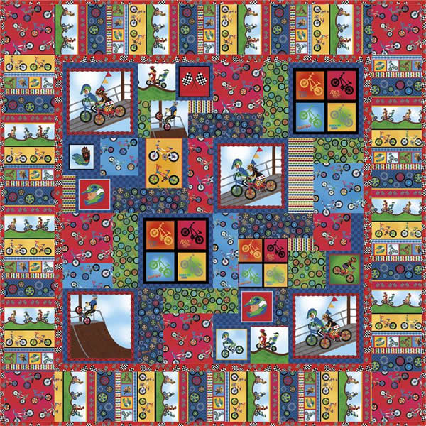 Totally Rad Riders Quilt Pattern SM-124w  - Wholesale Product Online Sale