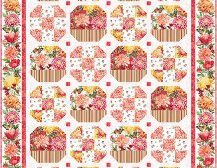 Blossom Baskets and Nines Quilt Pattern CJC-57271 - Paper Pattern Online