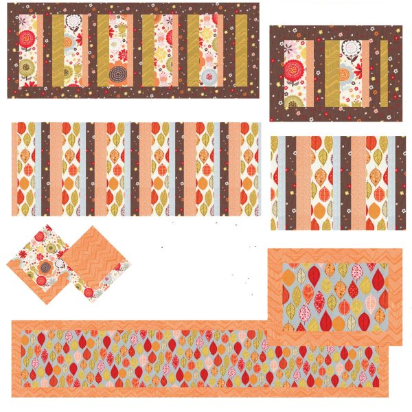 Table Trio Placemat, Napkin and Tablerunner Pattern JD-02w  - Wholesale Product Discount