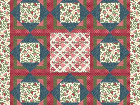 Three Squares Quilt Pattern AW-08w  - Wholesale Product For Sale