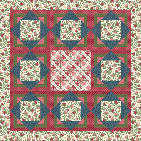 Three Squares Quilt Pattern AW-08w  - Wholesale Product For Sale