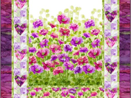 Watercolor Poppies Quilt Pattern CJC-56031w  - Wholesale Product Discount