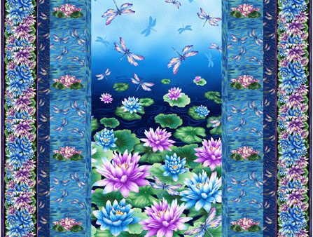 Water Lilies and Dragonflies Quilt Pattern CJC-55141w  - Wholesale Product Supply