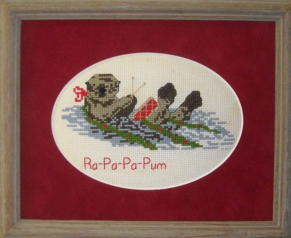 The Christmas Otter Cross Stitch Pattern PS-9742w  - Wholesale Product For Discount