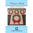 Christmas Wreath Table Runner Table Topper Quilt Pattern CCQ-063 - Paper Pattern Online Sale