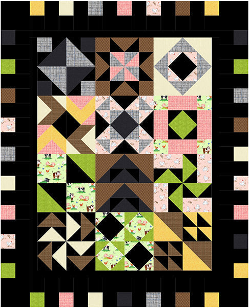 The Pasture Sampler Quilt Pattern BL2-236w  - Wholesale Product Online