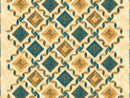 Tiles & Lattice Quilt Pattern PC-188w  - Wholesale Product on Sale