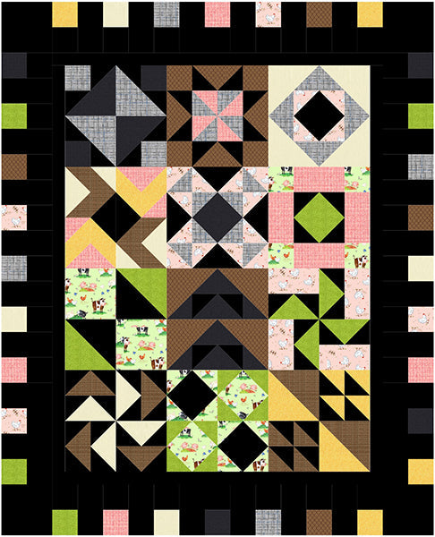 The Pasture Sampler Quilt Pattern BL2-236 - Paper Pattern Online