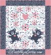 Twin Teddies and Flowers Quilt Pattern CJC-52081w  - Wholesale Product Online Sale