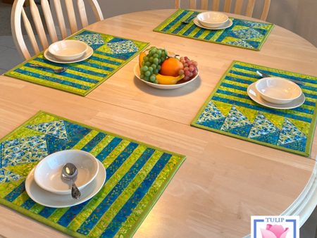 Stripes and Angles Placemat Set Pattern TS-582w  - Wholesale Product Online Hot Sale