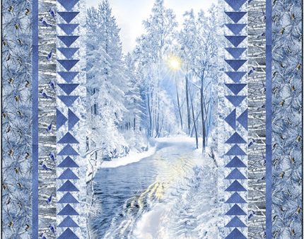 Winter Stream and Birds Quilt Pattern CJC-53992w  - Wholesale Product Online Sale