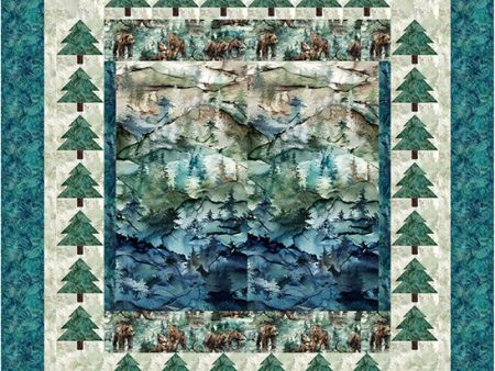 Bears, Peaks and Trees Queen Quilt Pattern CJC-58081 - Paper Pattern Online