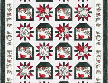 Cardinals and Stars Quilt Pattern CJC-59411 - Paper Pattern Sale