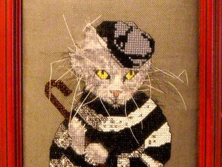 The Cat Burglar Cross Stitch Pattern PS-2061w  - Wholesale Product on Sale