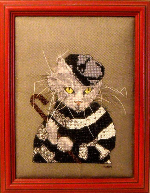 The Cat Burglar Cross Stitch Pattern PS-2061w  - Wholesale Product on Sale