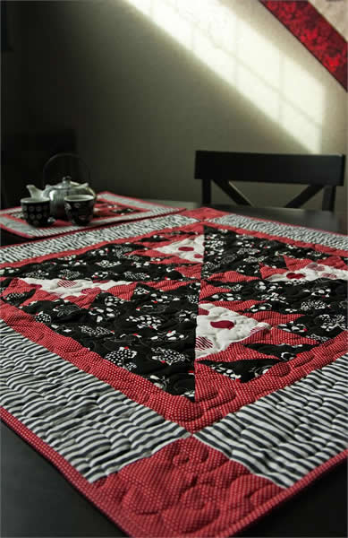 Tea For Two Table Topper and Placemat Pattern CQA-400w  - Wholesale Product on Sale