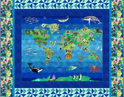 World Animals Quilt Pattern CJC-53631w  - Wholesale Product Online Sale