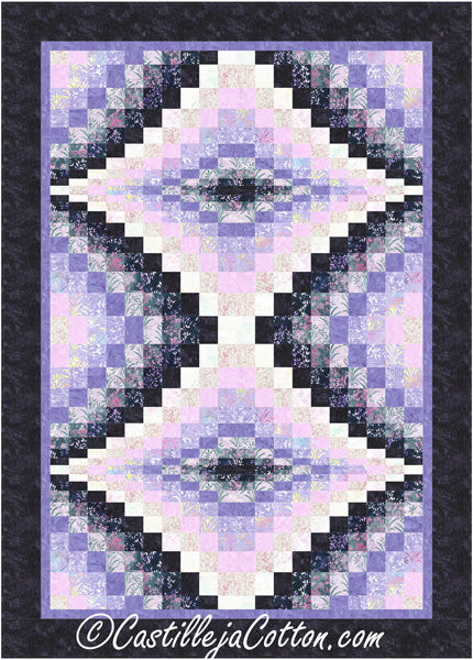 Double Diamond Lilac Quilt Pattern CJC-48419 - Paper Pattern For Cheap