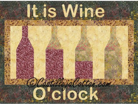 Wine O clock Quilt Pattern CJC-4998w  - Wholesale Product on Sale