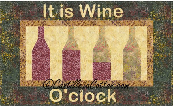 Wine O clock Quilt Pattern CJC-4998w  - Wholesale Product on Sale