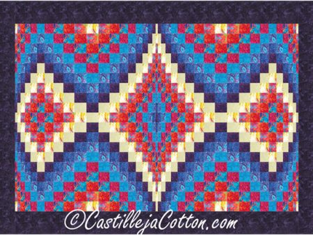 Wrapped Diamond Echo Quilt Pattern CJC-59231 - Paper Pattern Discount