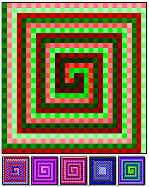 Spiral Pyramid Quilt RMT-0015e - Downloadable Pattern Online Hot Sale