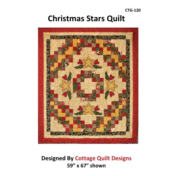 Christmas Stars Quilt Pattern CTG-120 - Paper Pattern Online Sale