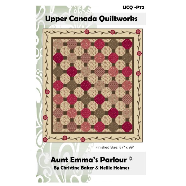 Aunt Emma s Parlour Quilt Pattern UCQ-P72 - Paper Pattern For Cheap