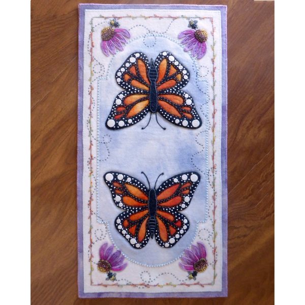 Butterflies, Bees, and Blooms Table Runner Pattern DBM-046 - Paper Pattern Hot on Sale