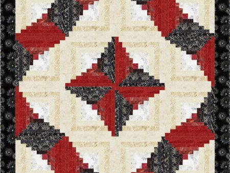 Twisting Log Cabin Quilt Pattern CJC-4961w  - Wholesale Product Online