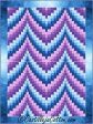 Bargello Ripple 2 Purple Quilt Pattern CJC-57083 - Paper Pattern Online