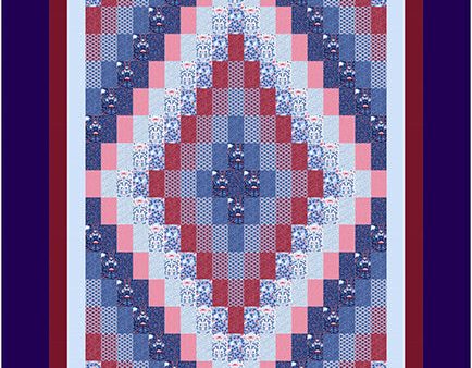 Ten Diamond Lap Quilt Pattern CJC-58301 - Paper Pattern Discount