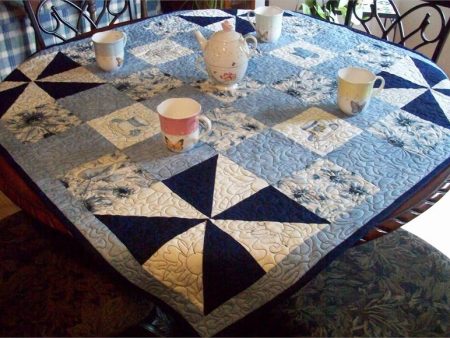 Tea Time Blues Quilt Pattern AV-125w  - Wholesale Product Cheap