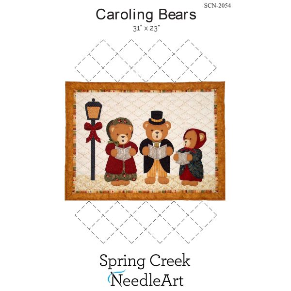 Caroling Bears Quilt Pattern SCN-2054 - Paper Pattern For Sale