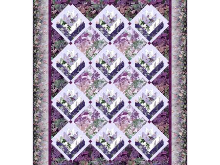 Botanical Log Cabins Quilt Pattern CJC-53603 - Paper Pattern on Sale