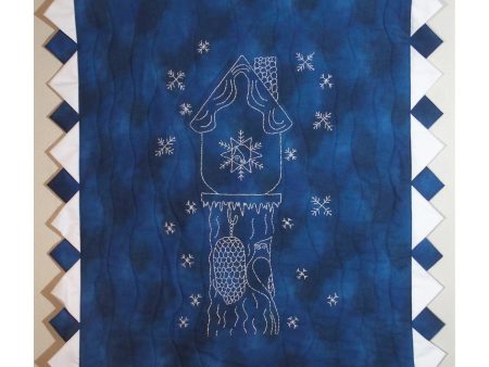 Winter Blues Embroidered Wall Hanging Pattern PG-107w  - Wholesale Product Online Sale