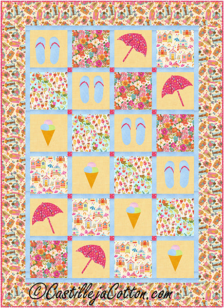 Summertime Fun Quilt Pattern CJC-57021 - Paper Pattern Discount