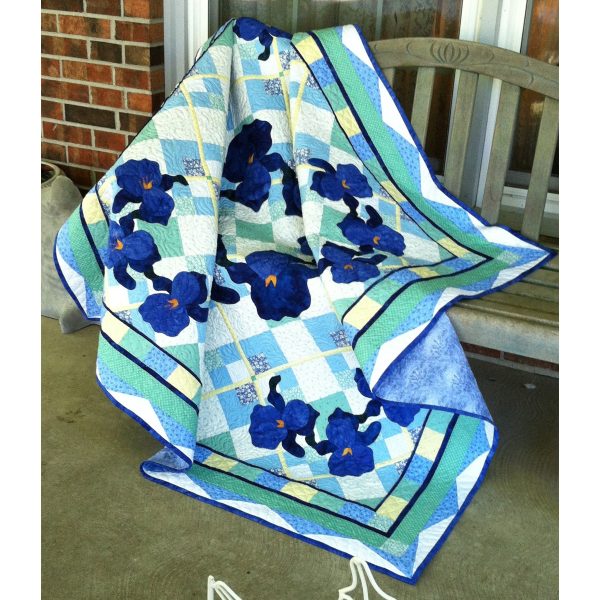 The Summer Iris Picnic Quilt Pattern MGD-204w  - Wholesale Product Cheap