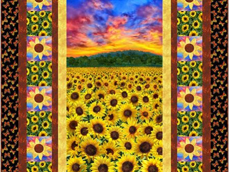 Sunset Sunflowers Quilt Pattern CJC-56511 - Paper Pattern Online