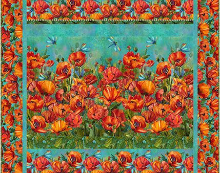 Charisma Poppies Quilt Pattern CJC-58691 - Paper Pattern For Discount