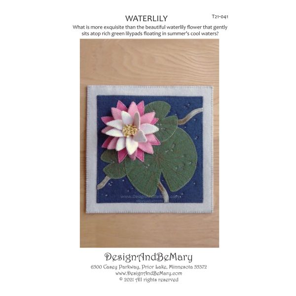 Waterlily Table Mat or Mug Rug Pattern DBM-041w  - Wholesale Product Cheap